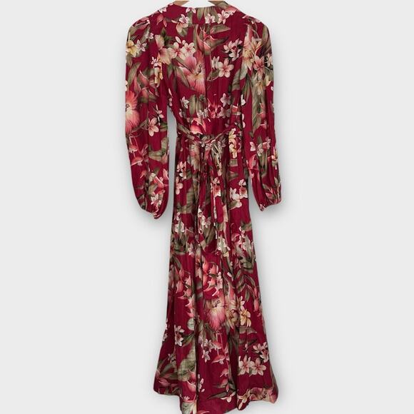Zimmerman Lexi Floral Long Wrap Dress Size  0 (4 US) NWT - Picture 9 of 12